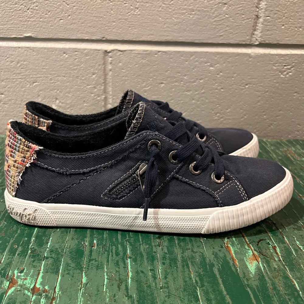 Navy Blue Blowfish Slip On Sneakers